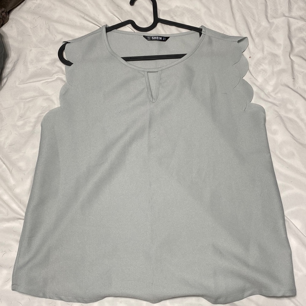 Shein dress tank top light blue